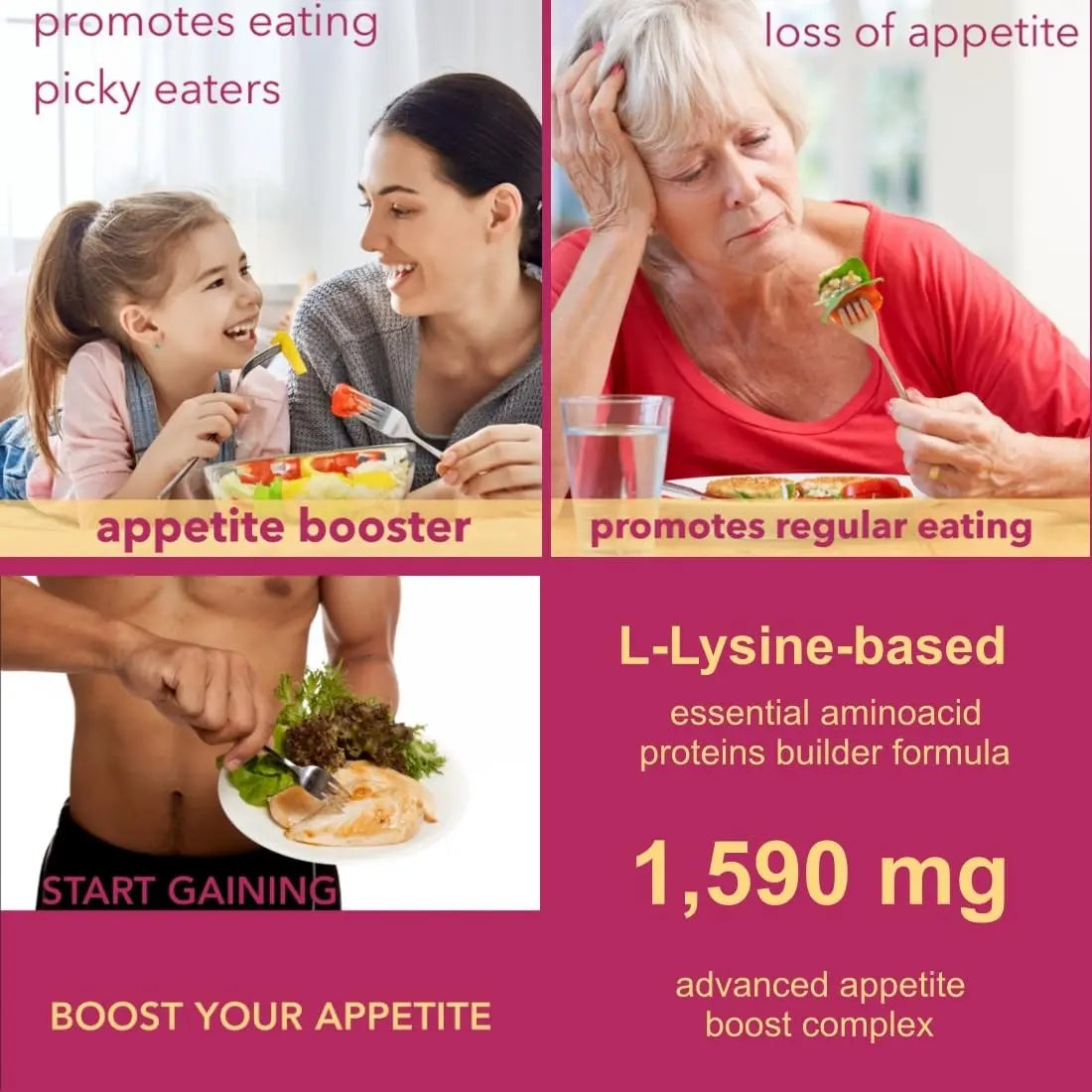 Holistic MD Gainer Gummies for Women Men Elderly and Kids | Clinically Studied Ingredients | 10 in 1 with L-Lysine Gentian Root Vitamin B | Holistic MD buy supplements canada