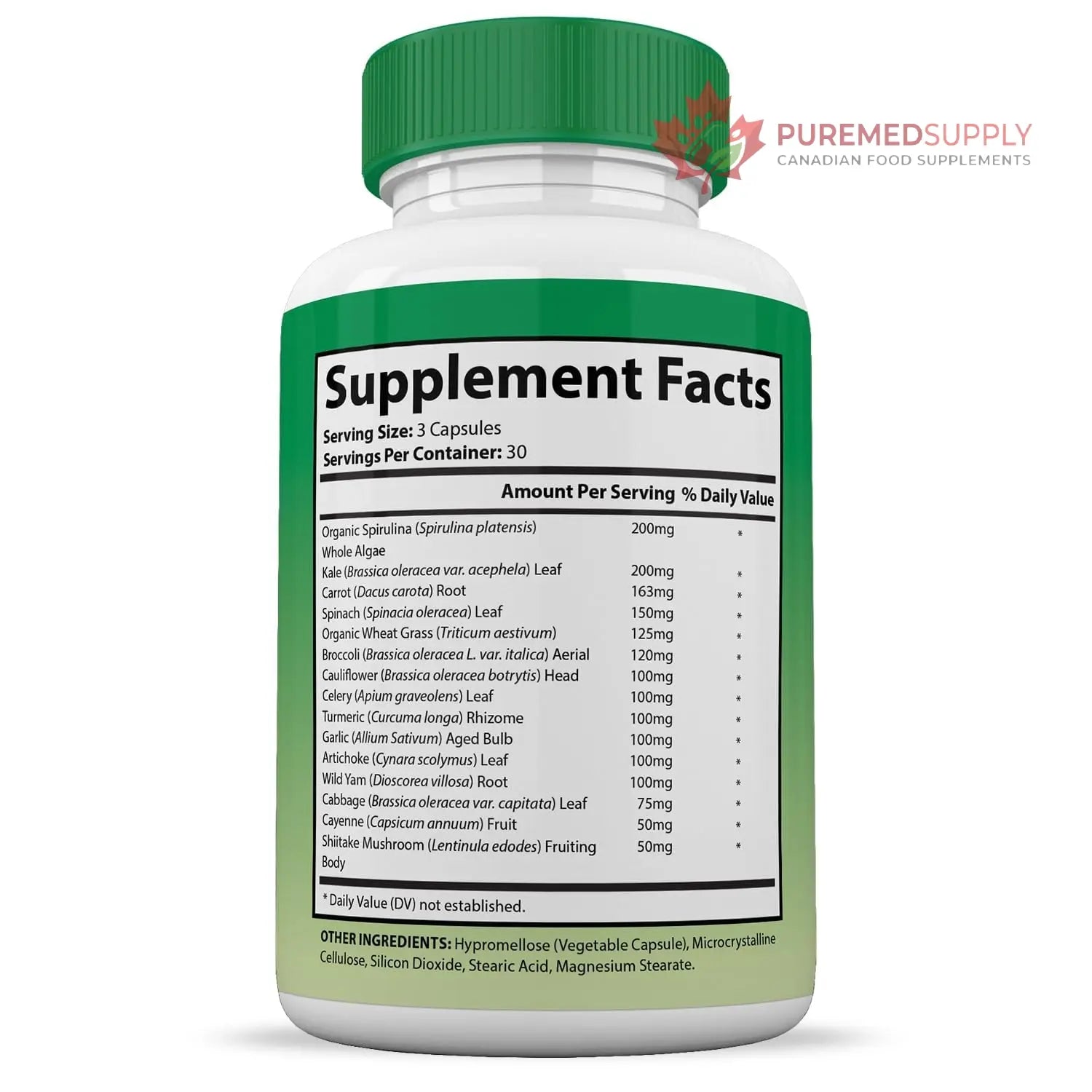 (10 Pack) Vital Fruits and Veggies Supplement Whole Food Red & Green Superfoods Non GMO Vegan Friendly 900 Veggie Capsules 10 Bottles Justified Laboratories buy supplements canada