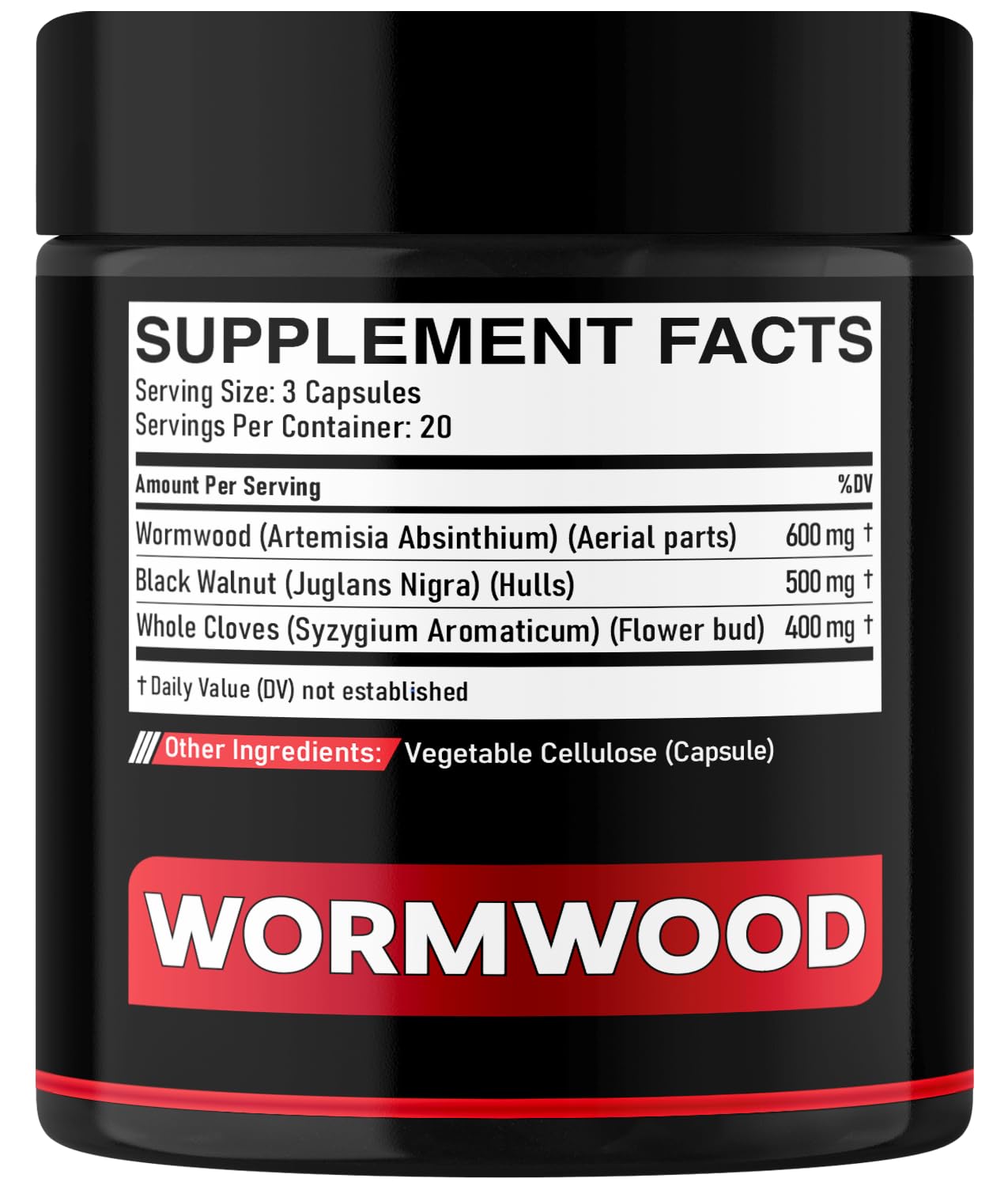 DEDICAD 1500mg Wormwood Capsules with Black Walnut & Cloves - Artemisia Annua Supplement for Immunity - 60 Vegan Capsules DEDICAD buy supplements canada