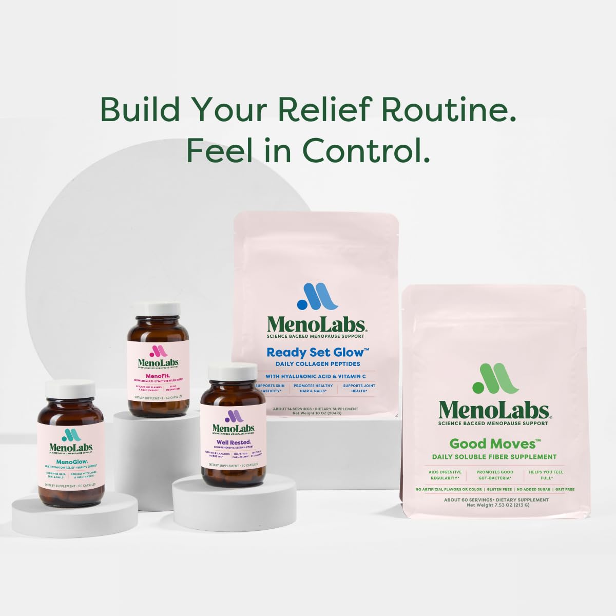 MENOLABS MenoFit, Menopause Supplements for Women - 60 Capsules - Advanced Women’s Probiotic with Vitamins and Red Clover for Gut Health, Hot Flashes and Hormone Balance for Women MENOLABS buy supplements canada