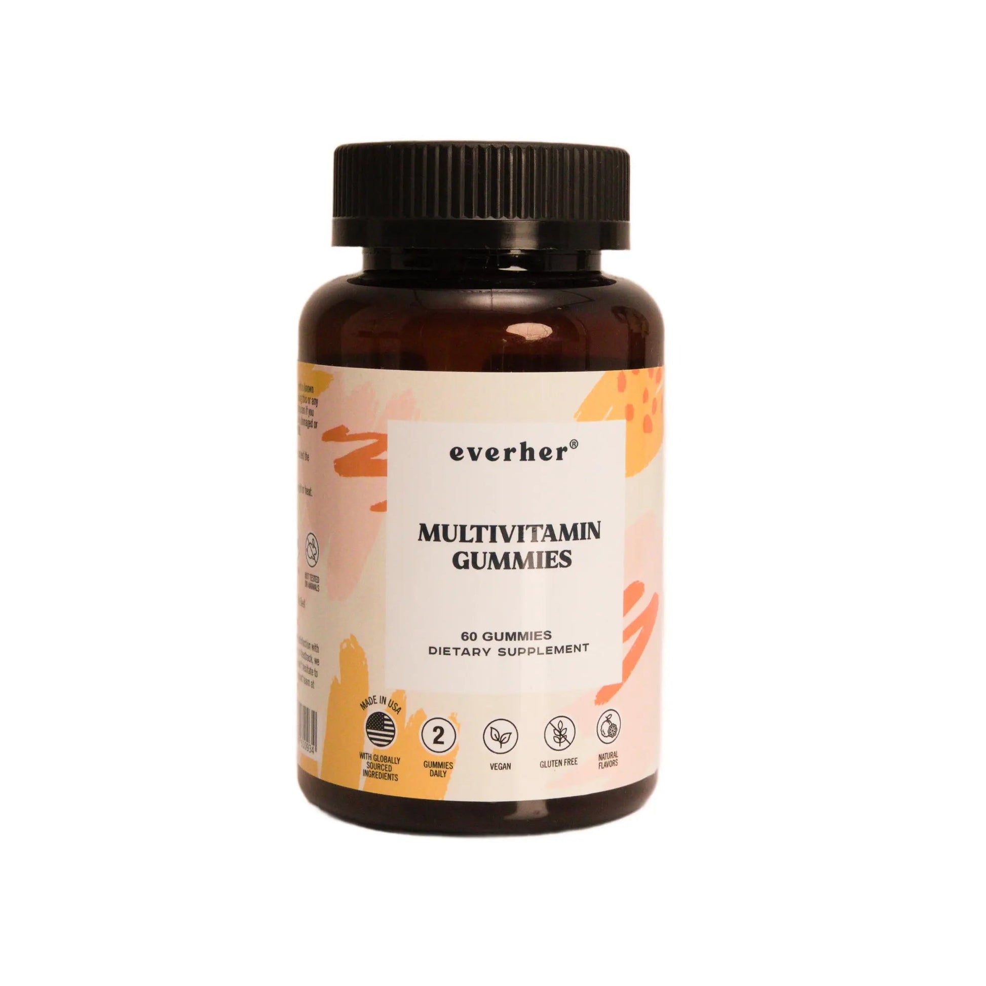 Everher Multivitamin Gummies | Essential Vitamins, Minerals & Herbs | Immune Support, Energy & Focus | with DHA Algae Oil & Probiotics | Everher buy supplements canada