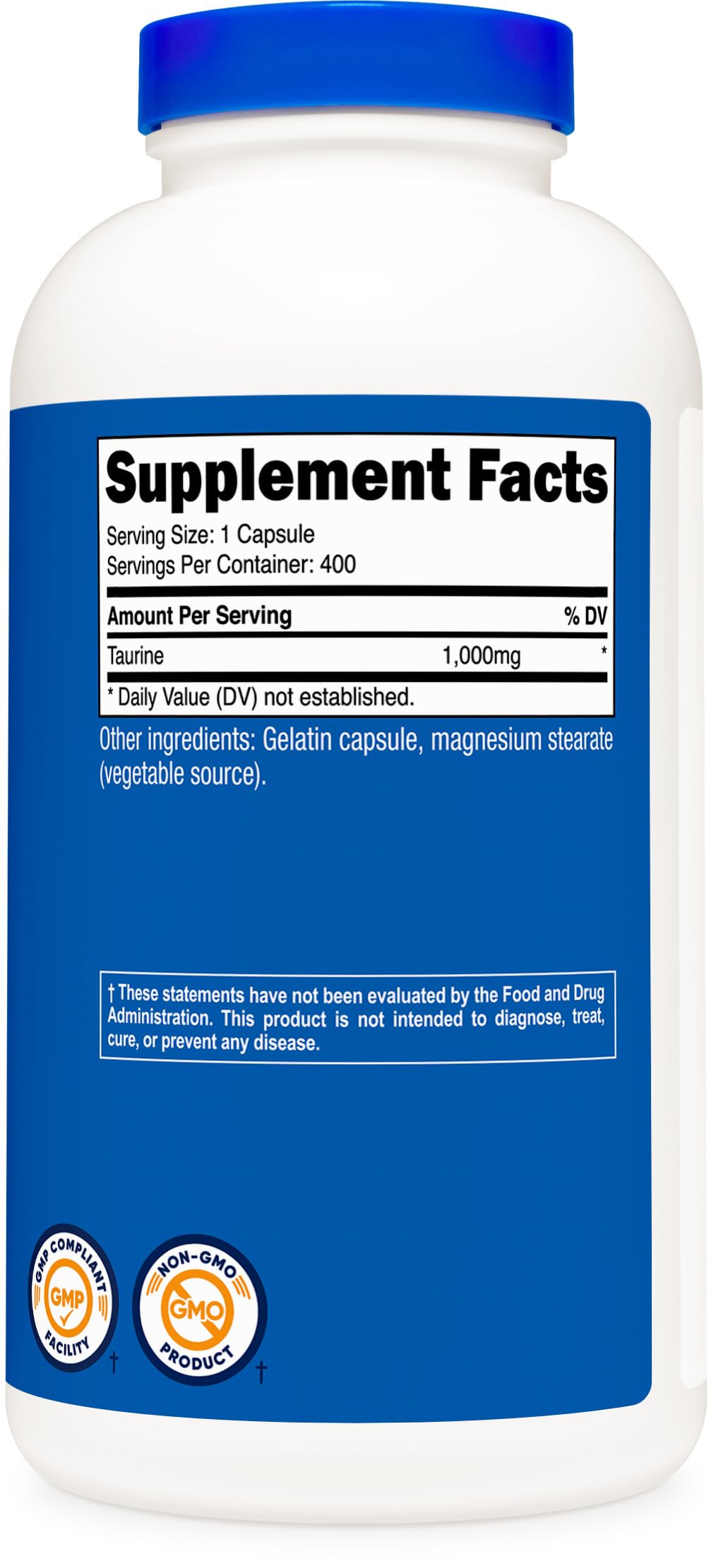 Nutricost Taurine 1000mg, 400 Capsules Nutricost buy supplements canada