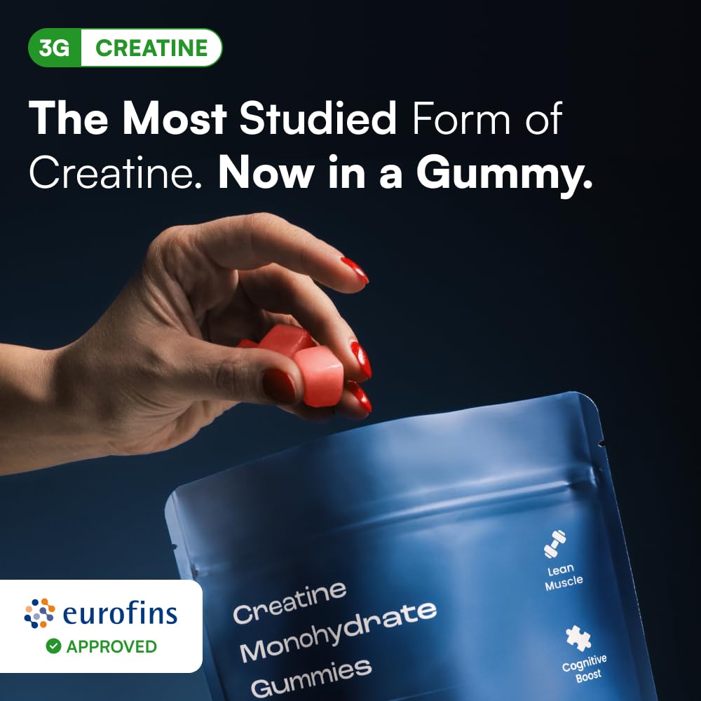 Creatine Monohydrate Gummies - Supports Muscle Growth, Recovery & Brain Function - Convenient & Easy to Take - Great Tasting Watermelon Flavor OMNI Creatine buy supplements canada