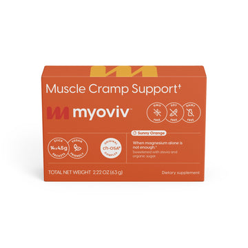 MYOVIV - Powerful Muscle Cramp Relief - 14 Packets (Trial Size), Sunny Orange Flavor - Muscle Cramp Support - Pregnancy & Lactation Safe MYOVIV buy supplements canada