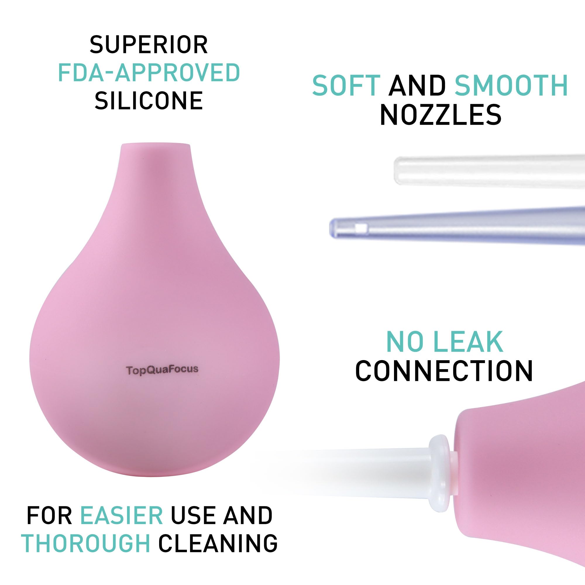 TopQuaFocus 8oz Enema Bulb Kit Anal and Vaginal Douche Bulb for Men Flushing System Enemas Silicone TopQuaFocus buy supplements canada
