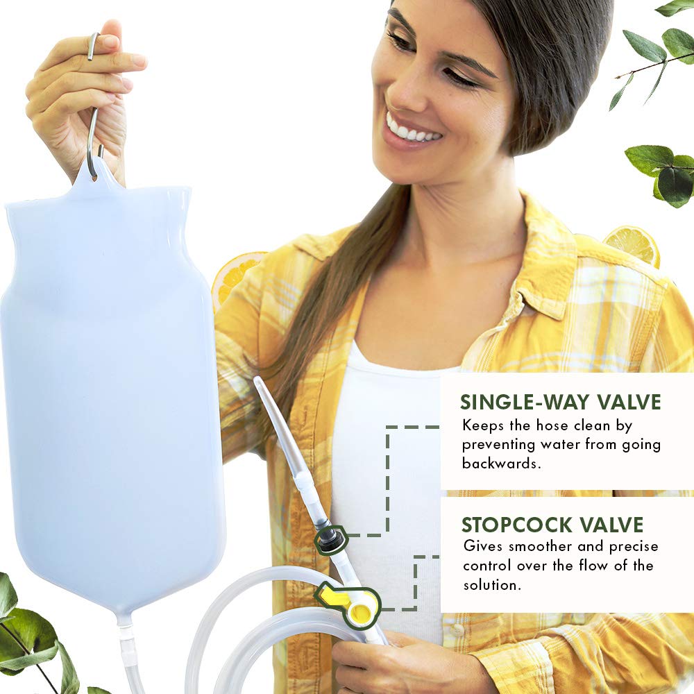 Mikacare Enema Bag Kit Clear Non-Toxic Silicone. for Coffee and Enema Kit for Colon Cleansing - Enema Detox Mikacare buy supplements canada