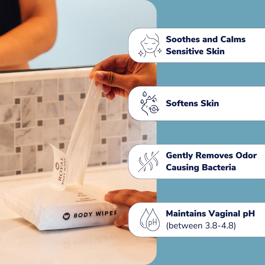Royal Intimate Cleansing Feminine Wipes for Vaginal Hygiene, Personal Cleansing, Period Care Royal buy supplements canada