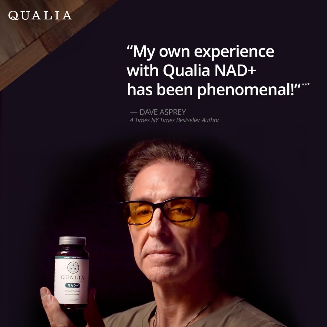 Qualia NAD Supplement — Clinically Proven to Boost NAD+ up to 67%. Optimized Aging, Energy, Focus. Elite NAD+ Booster Ingredients Nicotinamide Riboside (NIAGEN), Niacin, Niacinamide (1 Month Supply) QUALIA LIFE SCIENCES buy supplements canada
