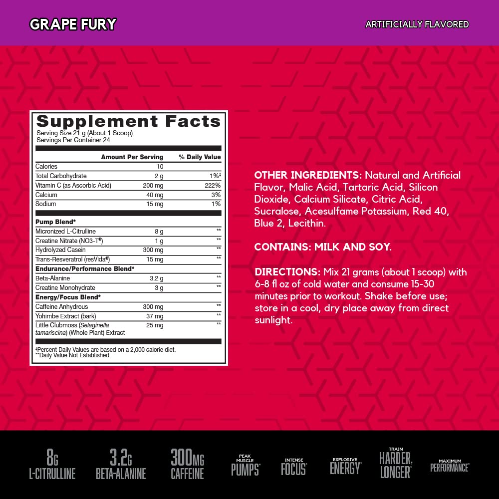 BSN N.O.-XPLODE Vaso Pre Workout Powder with 8g of L-Citulline and 3.2g Beta-Alanine BSN buy supplements canada