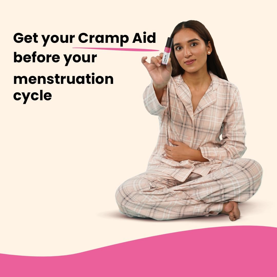 Cramp Aid Roll On for Menstrual Cramps | Instant Period Pain Relief | | Natural & Ayurvedic Alternative to hot Bags | Fits in Pocket Generic buy supplements canada