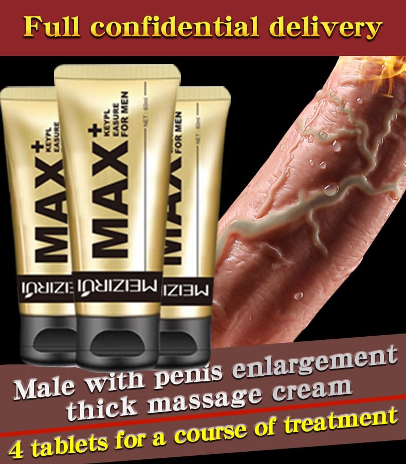 Max+ Extra Large Strength Enlargement Growth Gel for Man – Men's Power Massage Enlarger Cream with Natural Oil for Increase Size, Huge Thickness, Strength and Prolonged Performance (1) MEIZIRUI buy supplements canada