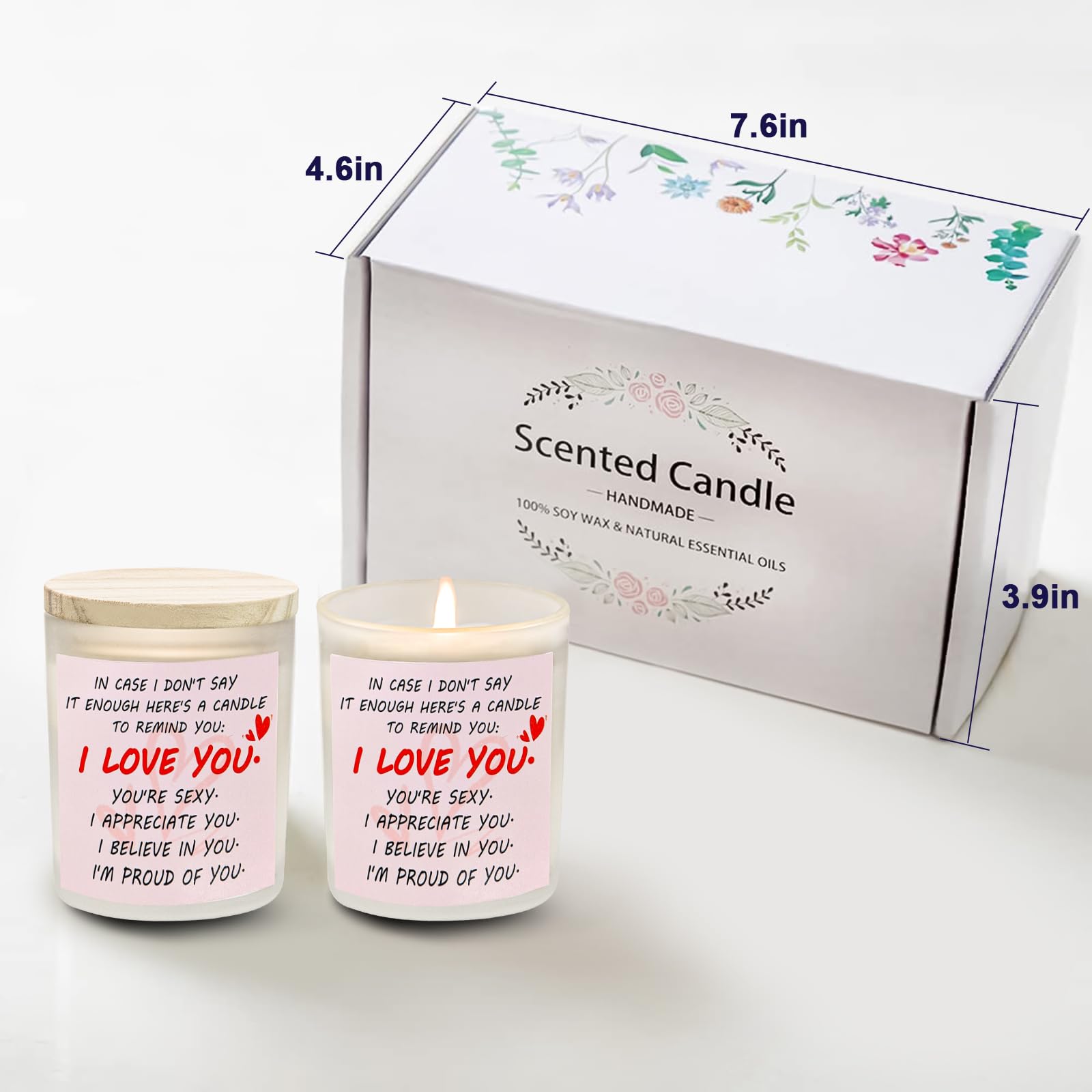 Gifts for Her Anniversary Candler - 2pack Valentine's Day Candle Gift,Wife Gifts Anniversary,Vanilla Lavender JUNPEI buy supplements canada