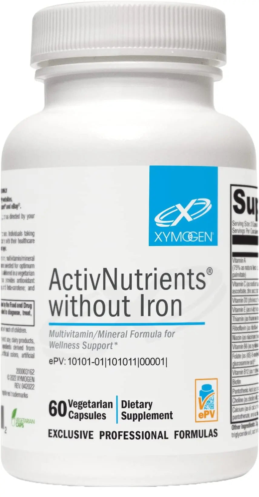XYMOGEN ActivNutrients Without Iron - Multivitamin Multimineral for Wellness, Immune, Energy and Mood Support XYMOGEN buy supplements canada