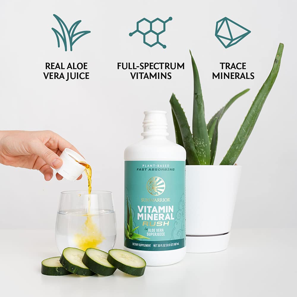 Sunwarrior Liquid Multivitamin Supplements & Minerals Vegan Plant-Based with Aloe Vera for Men and Women | Energy & Immune Support Gluten Sugar Dairy Free | 30 Fl Oz Sunwarrior buy supplements canada