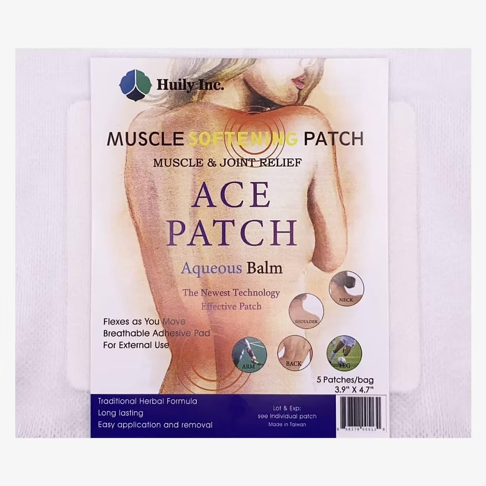 ACE Pain Relief Patch - Aqueous Balm 5 Count Huily buy supplements canada