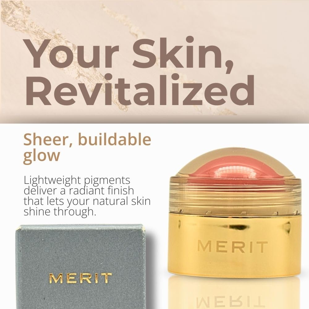 MERIT Flush Balm Cream Blush – Lusitano Soft Peach | Hydrating Radiant Cheek & Lip Tint Stick with Vitamin E | Lightweight, Buildable, Vegan & Cruelty-Free Blush Merit buy supplements canada