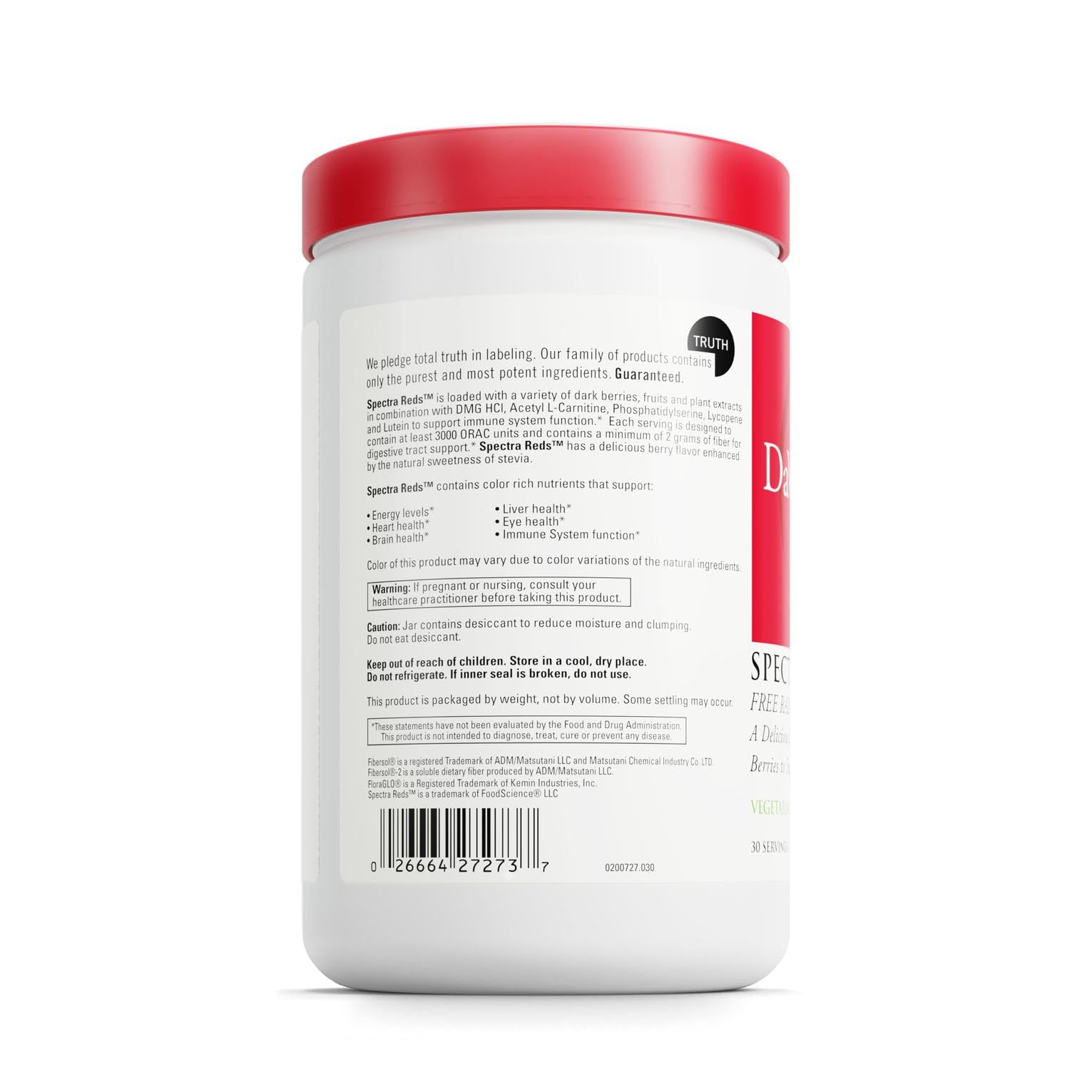 DAVINCI Labs Spectra Reds - Drink Mix Supplement for Antioxidant Health* - Immune & Liver Health Aid with Grape Seed Extract* - Powder Supplement Supports Eye & Heart Health* - 30 Servings (324.9 g) DAVINCI buy supplements canada