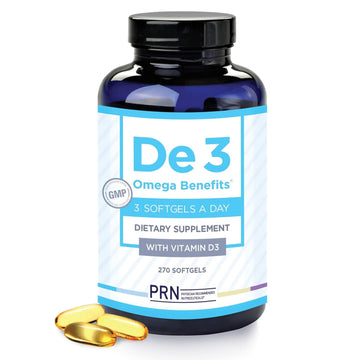 De3 Dry Eye Ultra Pure rTG Omega 3 – Support for Dry Eyes - 2400mg EPA & DHA – New & Improved-Burpless-3 per Day Serving, 3-Month Supply PRN Physician Recommended Nutriceuticals buy supplements canada