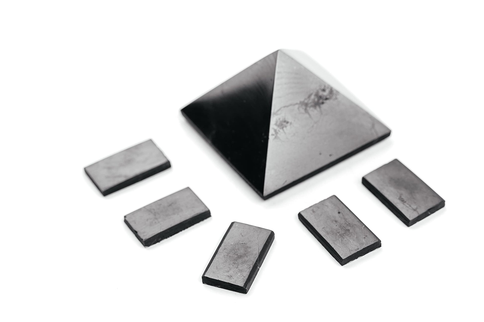 KARELIANMASTERS Shungite Stones Pyramid and Sticker for Phone Set - Crystal Healing Protection KARELIANMASTERS buy supplements canada