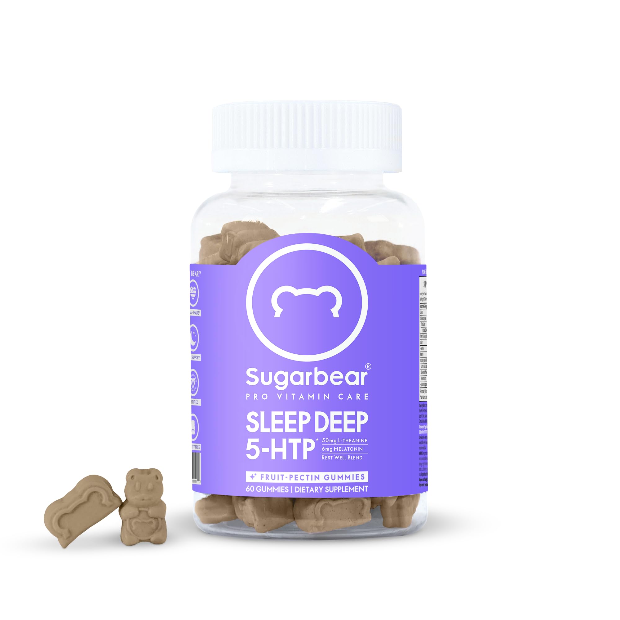 Sugarbear Sleep Aid Gummies for Adults with Melatonin 6mg, Magnesium SugarBearHair buy supplements canada