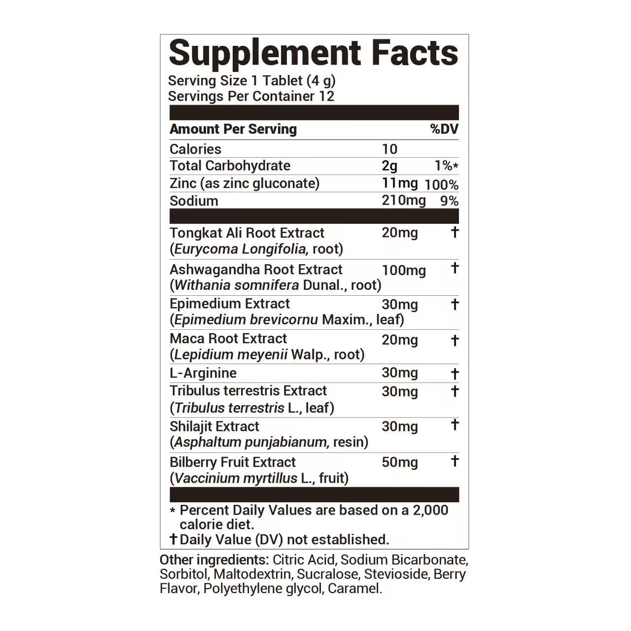 DrBioCare Peak Mode Core Vitality for Men 7-in-1 Effervescent Tablets | Tongkat Ali, Maca & L-Arginine，Ashwagandha, | Boost Stamina, Drive & Blood Flow for Good Performance | Berry Flavor 12 Tablets DrBioCare buy supplements canada