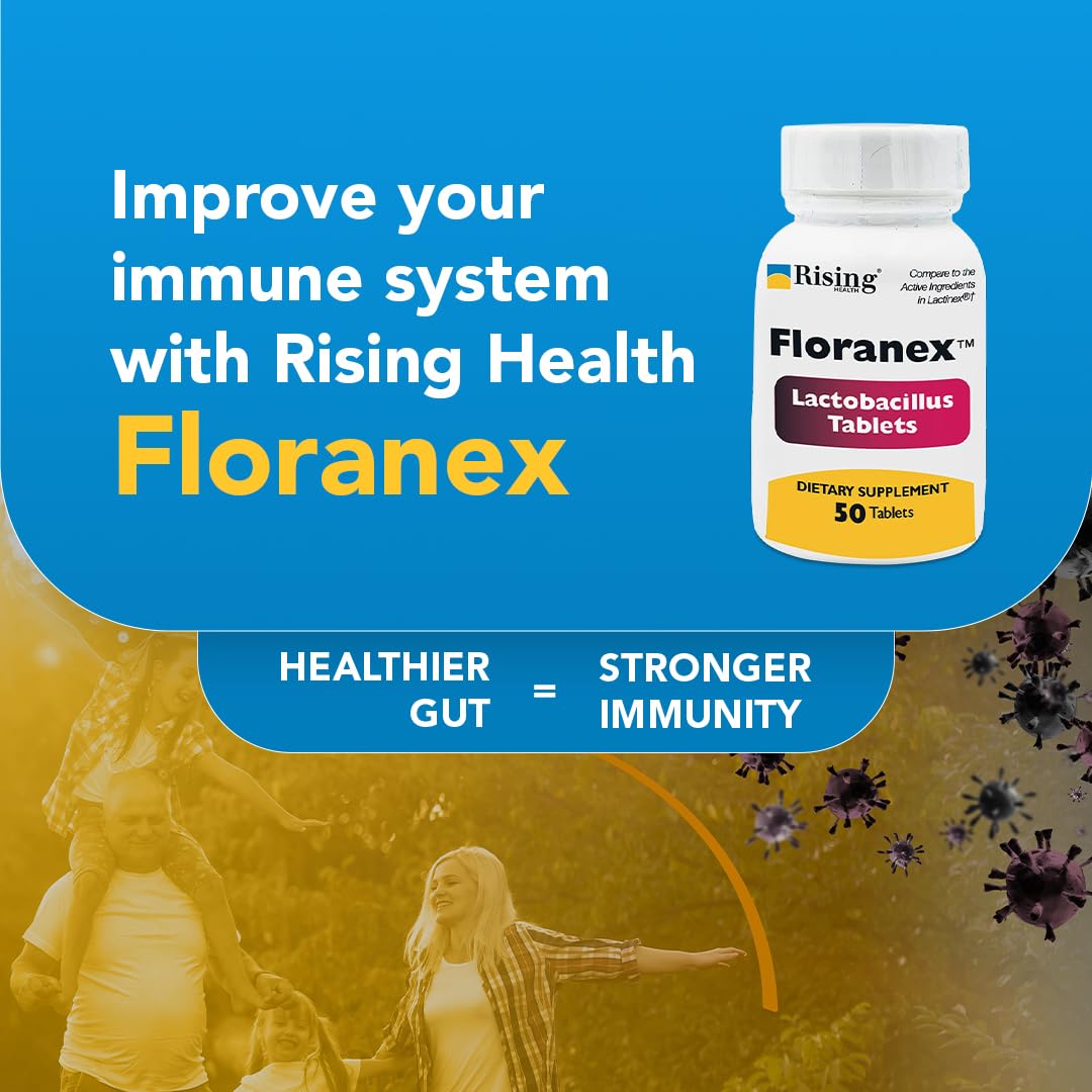 Rising Health - Floranex Tablets - Lactobacillus Probiotic Dietary Supplements - 50 Tablets Rising buy supplements canada