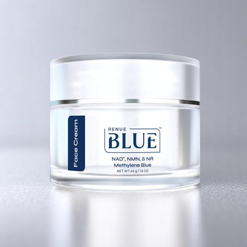 Renue Blue Methylene Blue Face Cream - Liposomal NAD+ Complex and Nutrients for Skin Rejuvenation, Deep Hydration, and Anti-Aging Support Renue By Science buy supplements canada