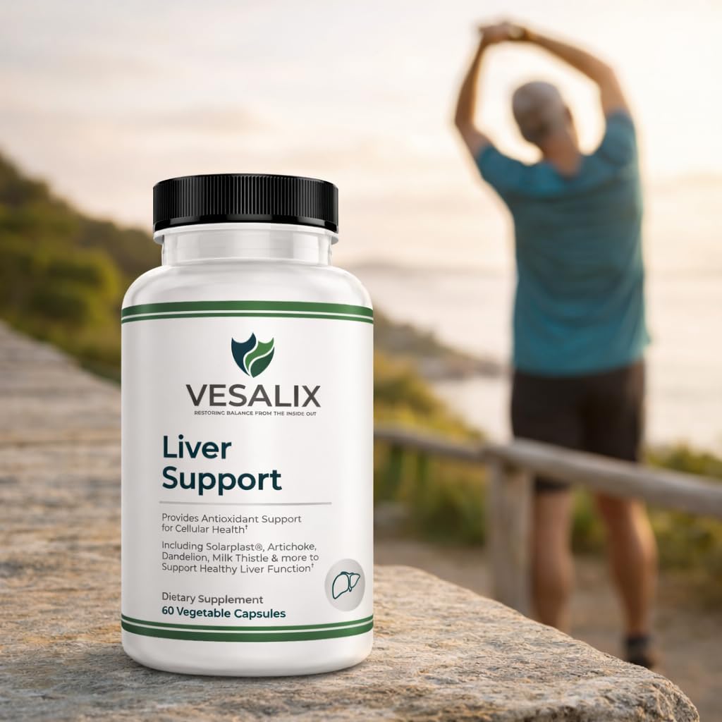 VESALIX Liver Support Supplement for Adults 40+ – Milk Thistle, Artichoke & Dandelion with Digestive Enzymes – Supports Digestion & Cellular Health – 60 Vegetarian Capsules VESALIX buy supplements canada