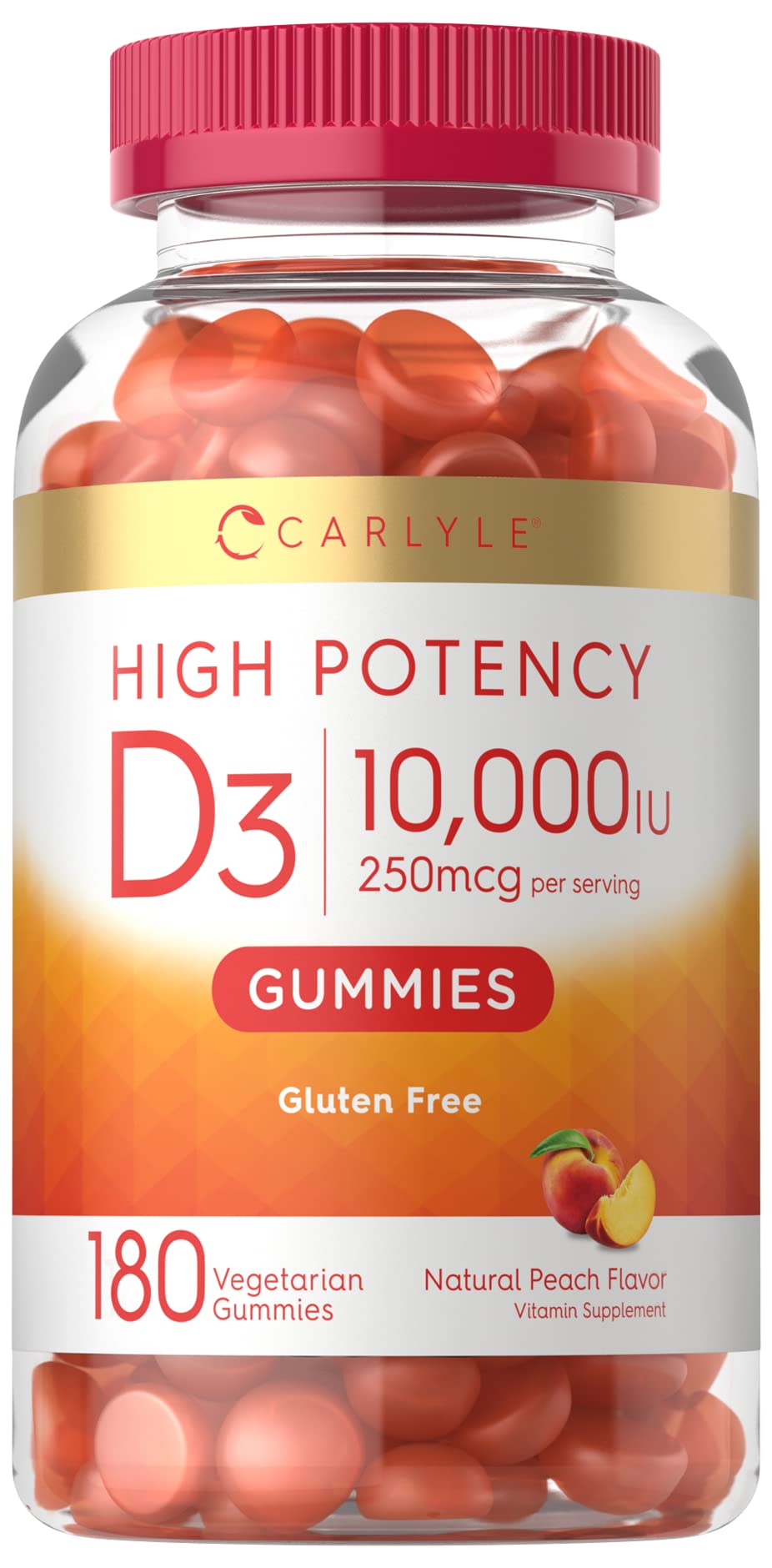 Carlyle Vitamin D3 Gummies | 10,000 iu | 180 Count | Vegetarian, Non-GMO Carlyle buy supplements canada