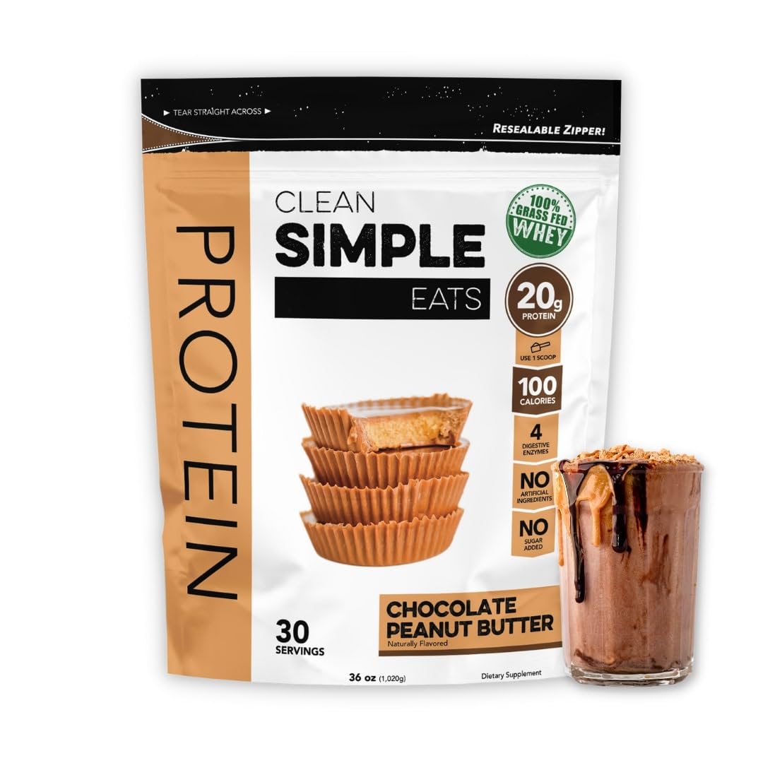 Clean Simple Eats Chocolate Peanut Butter Whey Protein Powder, Natural Sweetened Clean Simple Eats buy supplements canada
