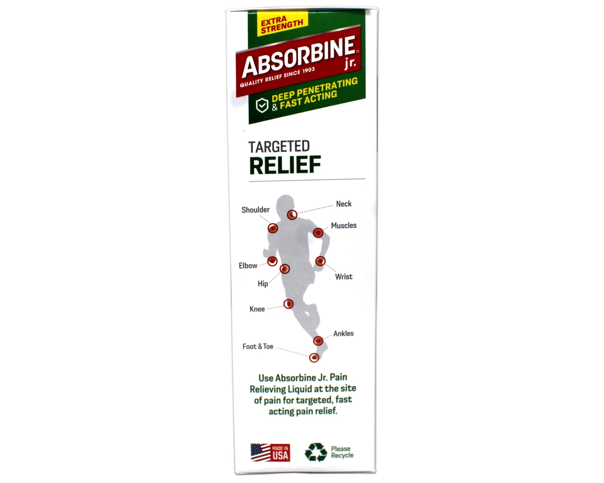 ABSORBINE JR. Extra Strength Pain Relieving Liquid, for Muscle, Joints, Arthritis Pain, with No-Mess Applicator, 4 Oz (Pack of 3) ABSORBINE JR. buy supplements canada