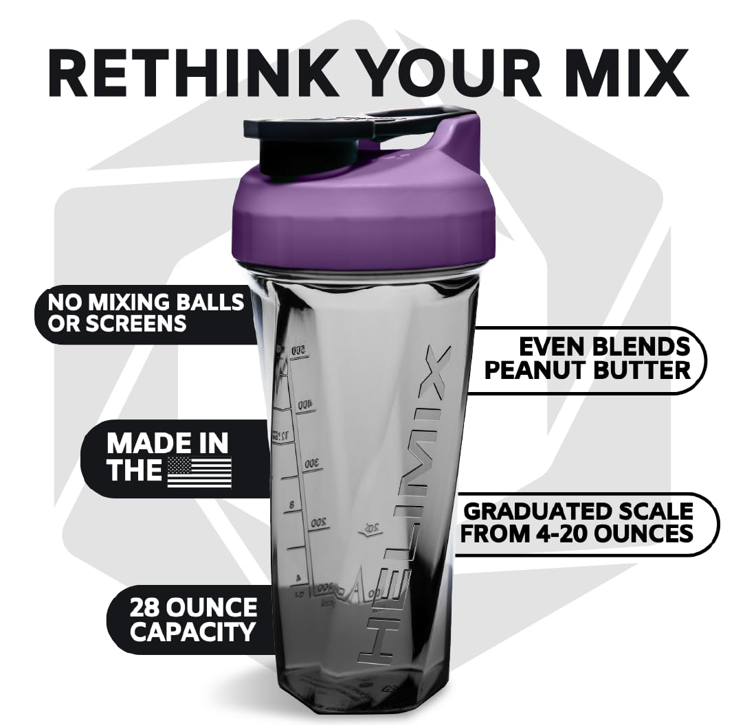 HELIMIX 2.0 Vortex Blender Shaker Bottle Holds upto 28oz | No Blending Ball or Whisk HELIMIX buy supplements canada