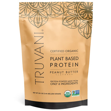 Truvani Organic Vegan Protein Powder Peanut Butter - 20g of Plant Based Protein, Powder Truvani buy supplements canada