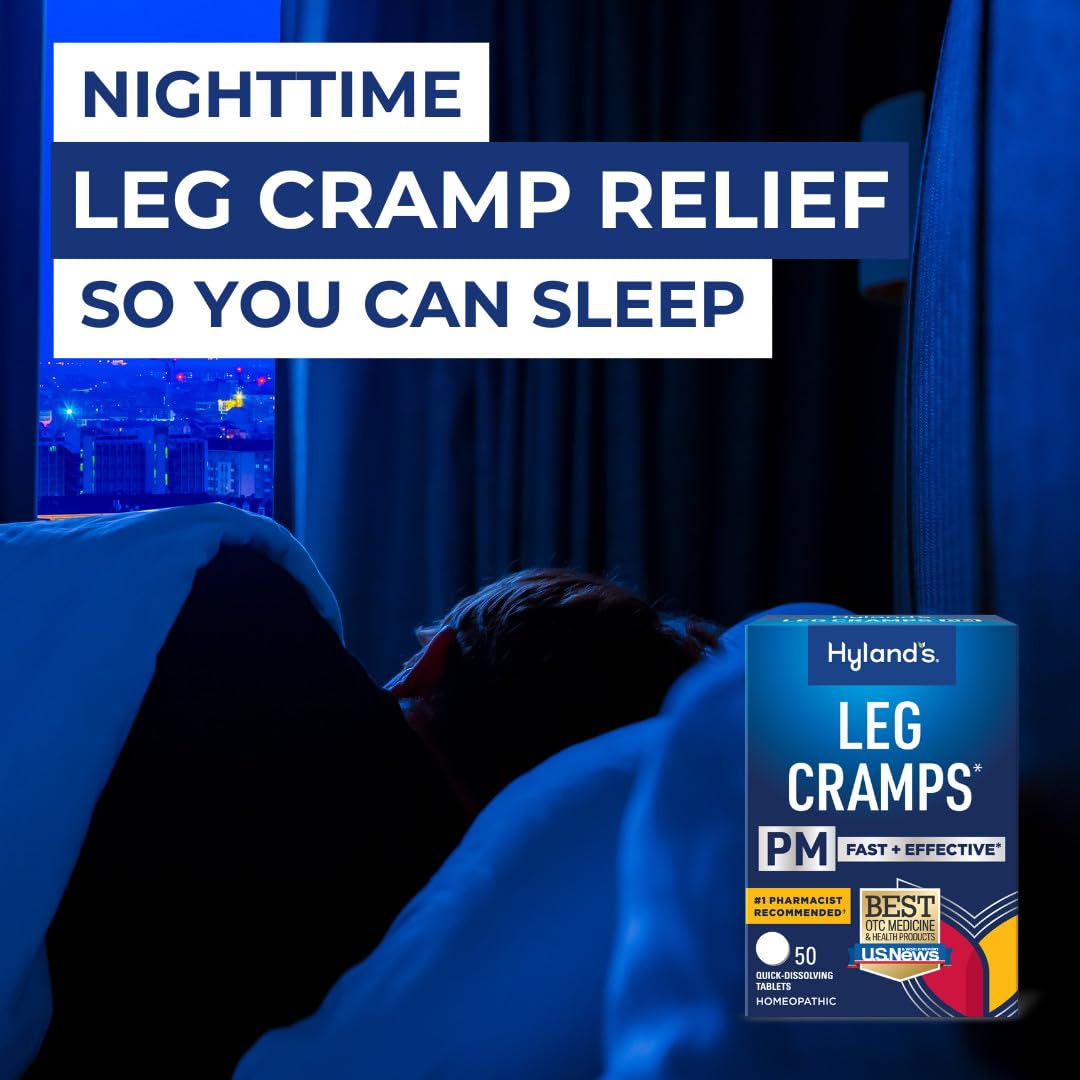 Hyland's Leg Cramps PM, Relief of Nighttime Leg, Calf, and Foot Cramps, 50 Quick-Dissolving Tablets 4-Pack (200 Total) Hyland's buy supplements canada