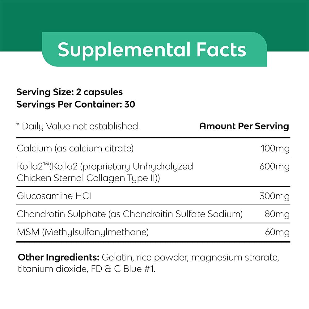 Best in Nature Bone Essense with Kolla2 (Type II Collagen) - Bone and Joint Health Supplement. (60 Count) Best in Nature buy supplements canada