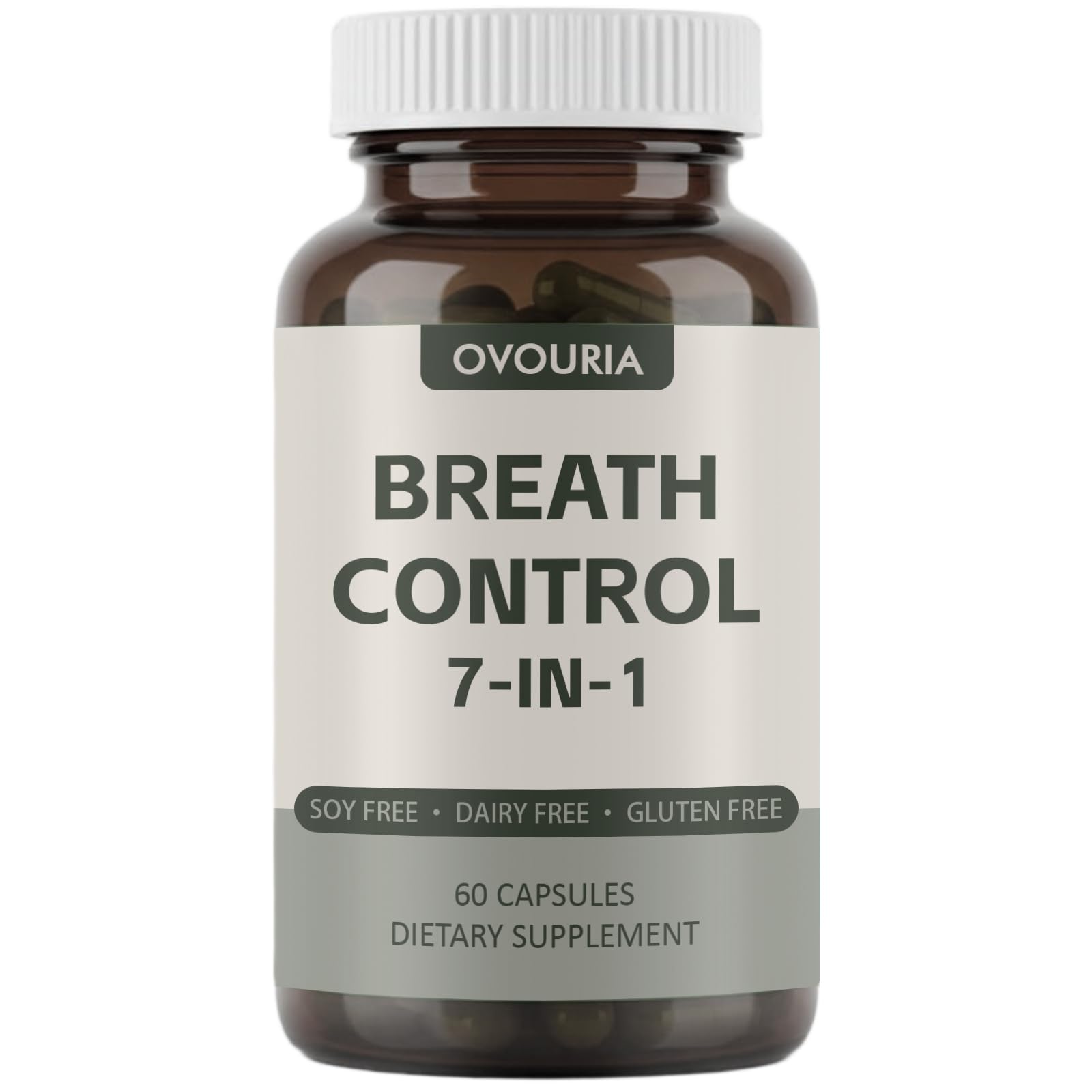 TANSPRESSO ovouria Breath & Gut Balance Capsules - 7-in-1 Formula with Probiotics, Zinc Gluconate & Magnesium Citrate for Fresh Breath, Chronic Halitosis Relief & Digestive Wellness, 60 Count(1pc) TANSPRESSO buy supplements canada