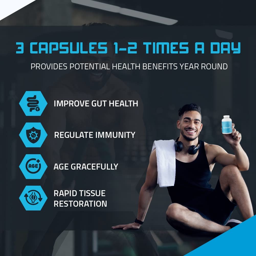TBR Labs Pure Bovine Colostrum 180 Capsules - Antibiotic and Hormone Free - USA Source TBR Labs buy supplements canada