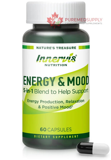 Caffeine Free Natural Energy Boost with Ashwagandha, Maca & Magnesium - Support Stress Relief, Focus & Mood - 60 Capsules by Innervis Nutrition INNERVISNUTRITION buy supplements canada