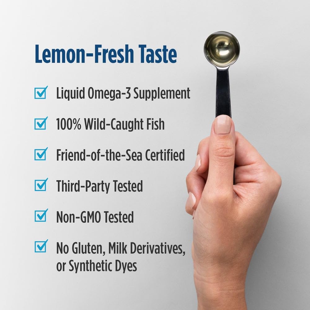 Nordic Naturals Ultimate Omega Xtra Liquid, Lemon Flavor - 8 oz - 3400 mg Omega-3 + 1000 IU Vitamin D3 - EPA & DHA - Brain, Heart, Joint, & Immune Health - Non-GMO - 48 Servings Nordic Naturals buy supplements canada