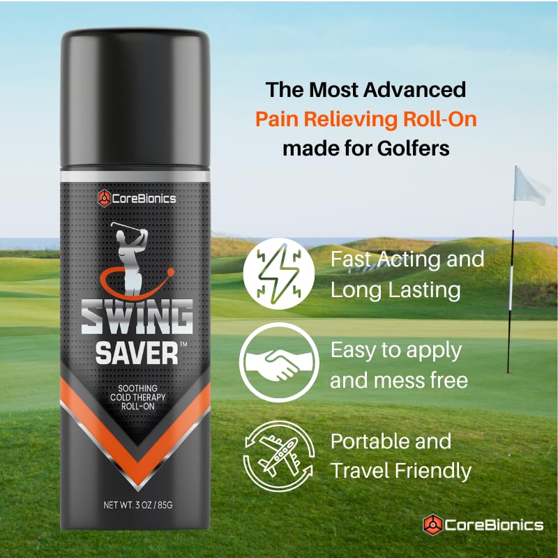 CoreBionics Swing Saver Roll-On: Powerful Pain Relief for Muscles & Joints, Golf Swing Enhancer COREBIONICS buy supplements canada