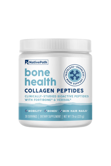 NativePath Bone Health Collagen Peptides, Type 1 & 3, with Fortibone and Verisol, 7.9 Ounce, 30 Servings NativePath buy supplements canada