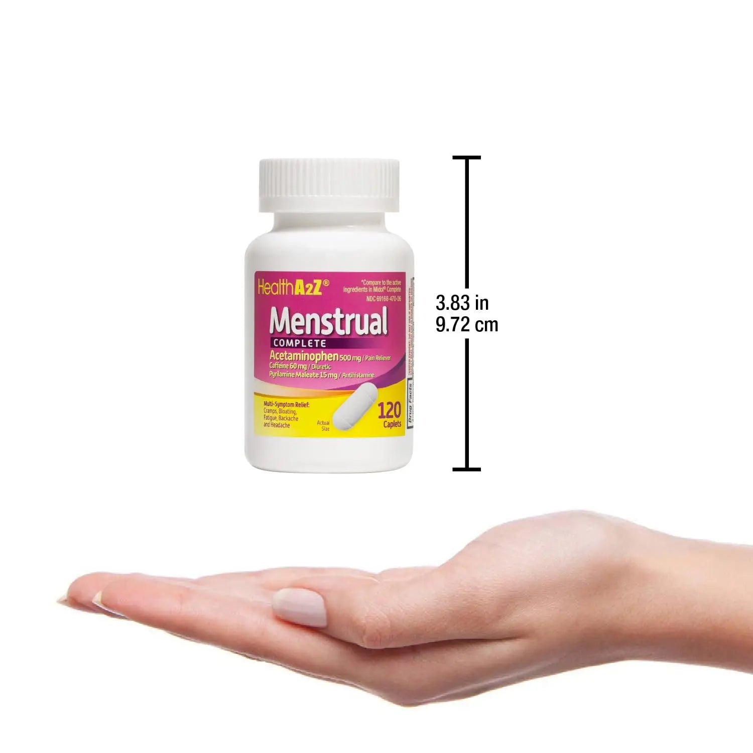 HealthA2Z® Menstrual Complete Pain Relief Tablets | Relieves Cramps, Bloating, Fatigue, Backache & Headache (120 Counts) (Pack of 2) HealthA2Z buy supplements canada