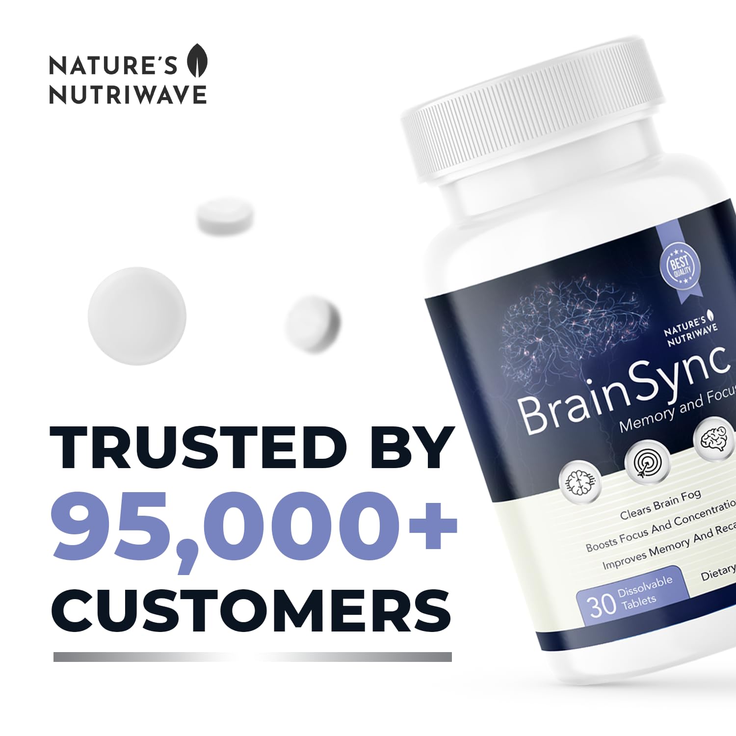 Nature’s NutriWave BrainSync Probiotic Supplement – Supports Daily Wellness & Gut-Brain Balance – 3.6 Billion CFU – 30 Dissolvable Tablets, 3 Month Supply Nature’s NutriWave buy supplements canada