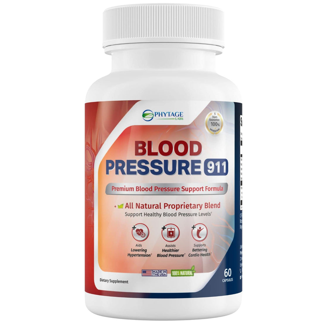 Phytage Labs Blood Pressure 911 Premium Supplement - BP Support Pills. 60 Capsules Phytage Labs buy supplements canada