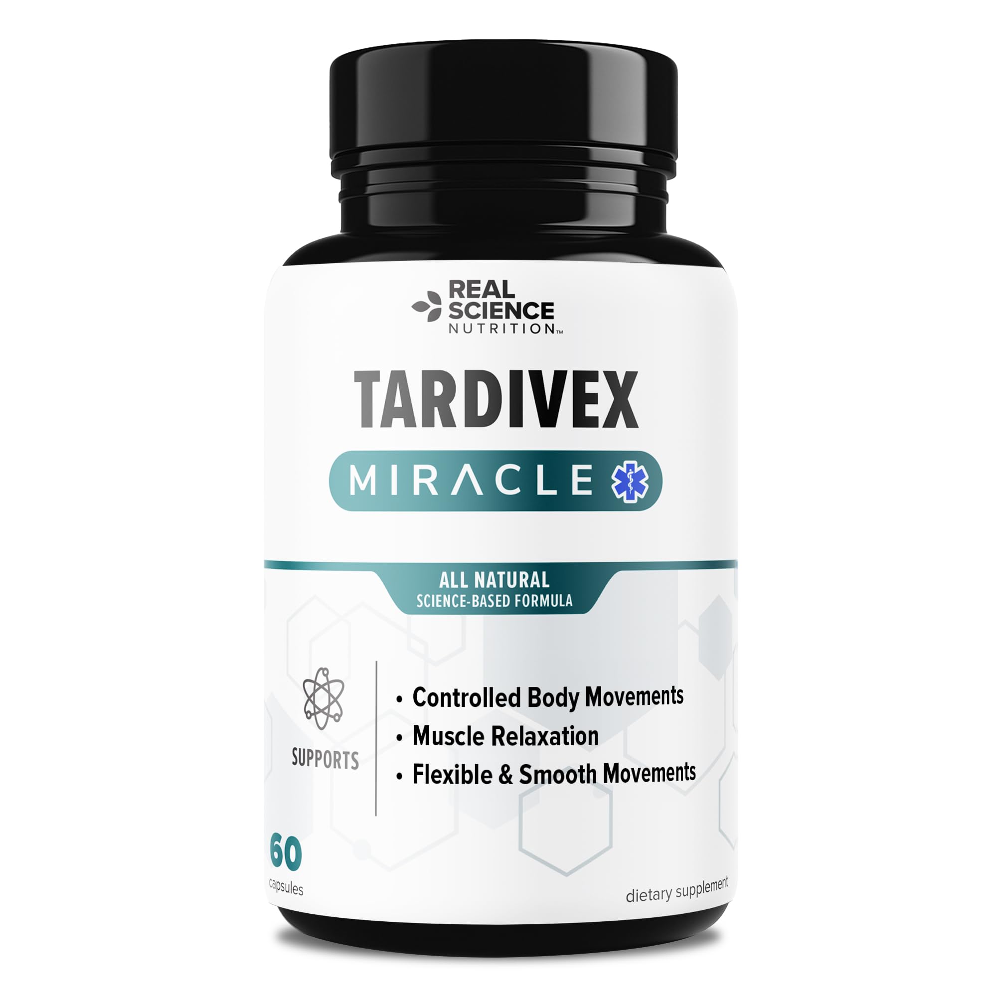 Real Science Tardivex All Natural Nerve Support Supplement for Neurological Balance - Includes Vinitrox, GABA & Essential Vitamins for Controlled Movement & Coordination - Made in USA, 60 Caps Real Science Nutrition buy supplements canada
