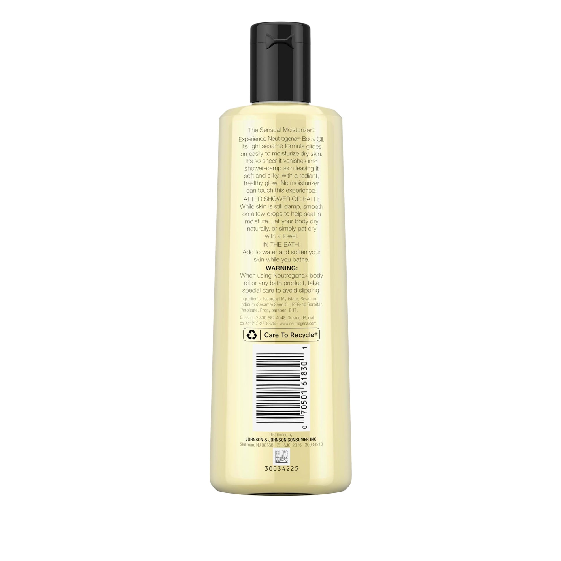 Neutrogena Body Oil, Light Sesame Formula, Fragrance Free, Lightweight Moisturizing Body Oil for Silky, Soft Skin Neutrogena buy supplements canada
