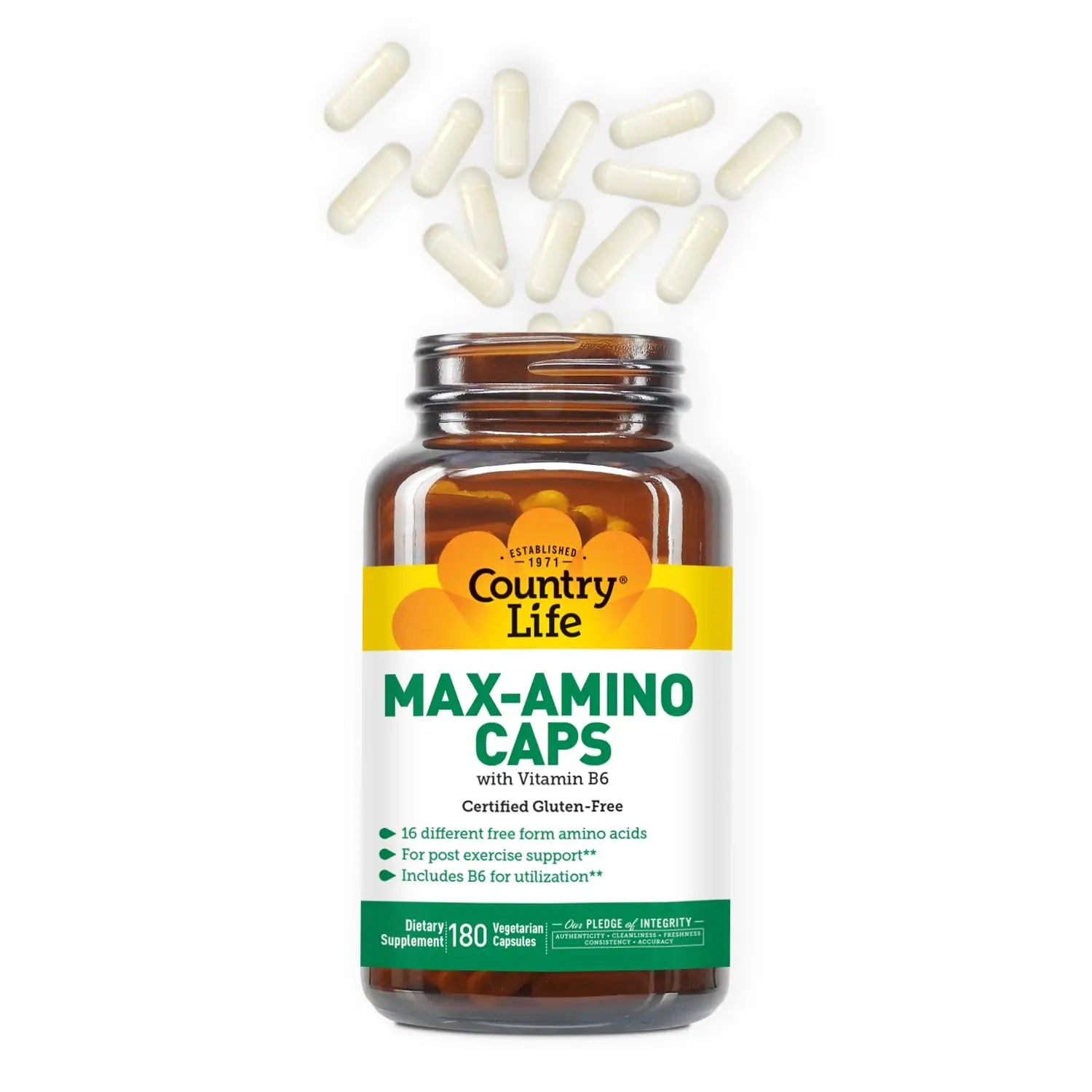 Country Life Maxi-Amino 16 Amino Acids 90 Capsules Gluten Free Country Life buy supplements canada