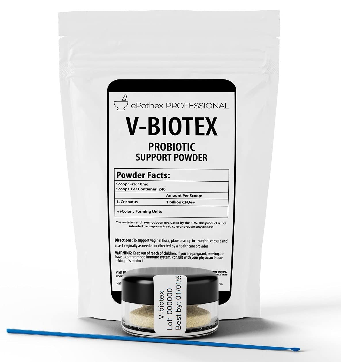 EPOTHEX V-Biotex - Pure L. Crispatus Probiotic Powder | Vaginal Probiotic | Promotes Vaginal & Urinary Health EPOTHEX buy supplements canada