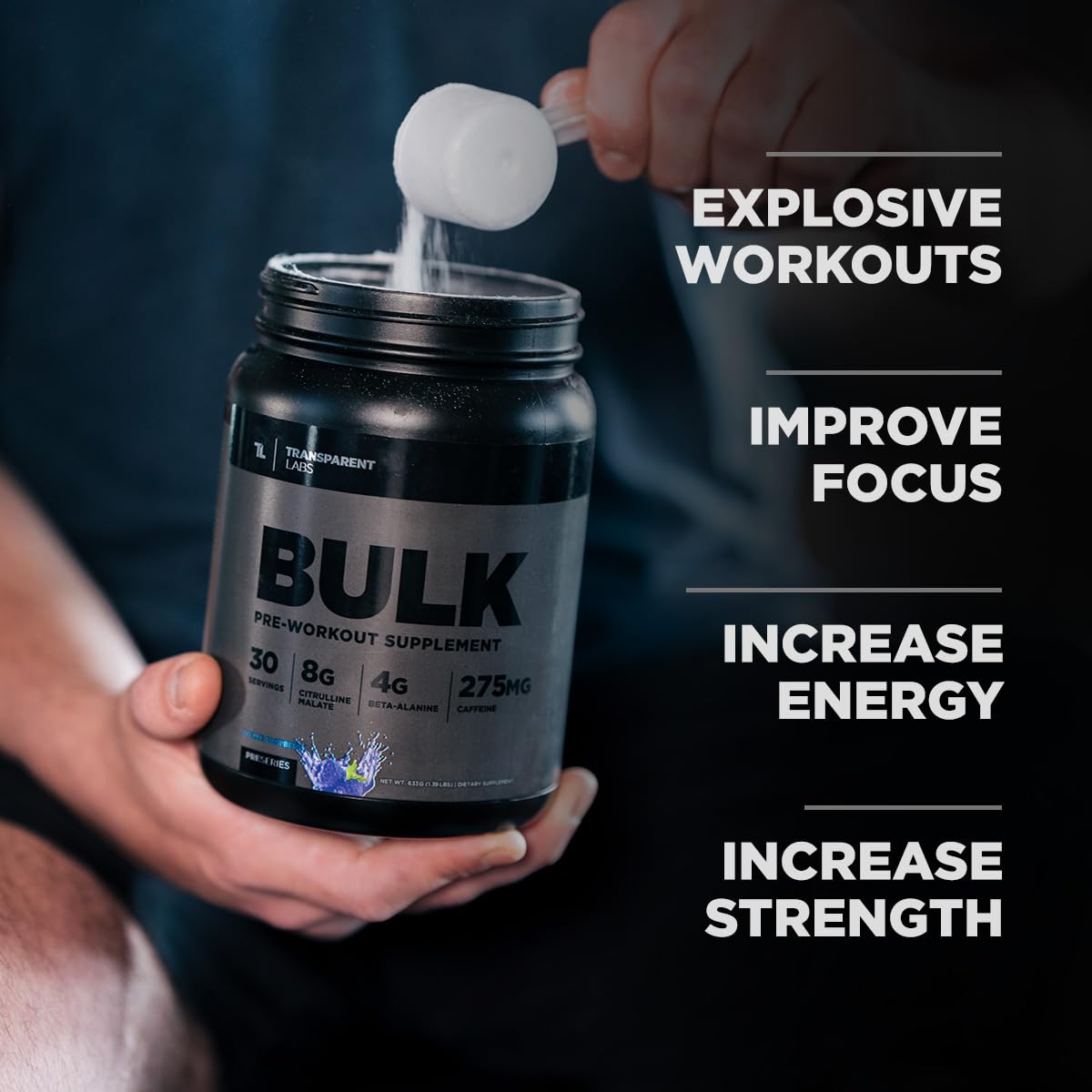 Transparent Labs Bulk Black - Sour Gummy - 30 Servings Transparent Labs buy supplements canada