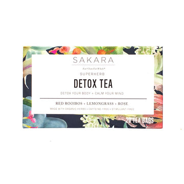 Sakara Detox Tea - Herbal Tea with Rose Petals, Lemon Peel, Lemongrass, & Rooibos SAKARA buy supplements canada